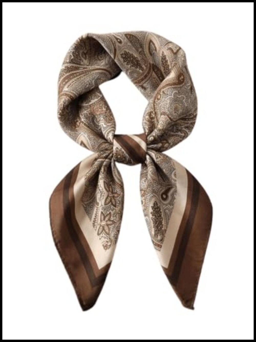 Women's Square Head Scarf Bandana Acrylic Hair Wrap Retro Fashion Accessory